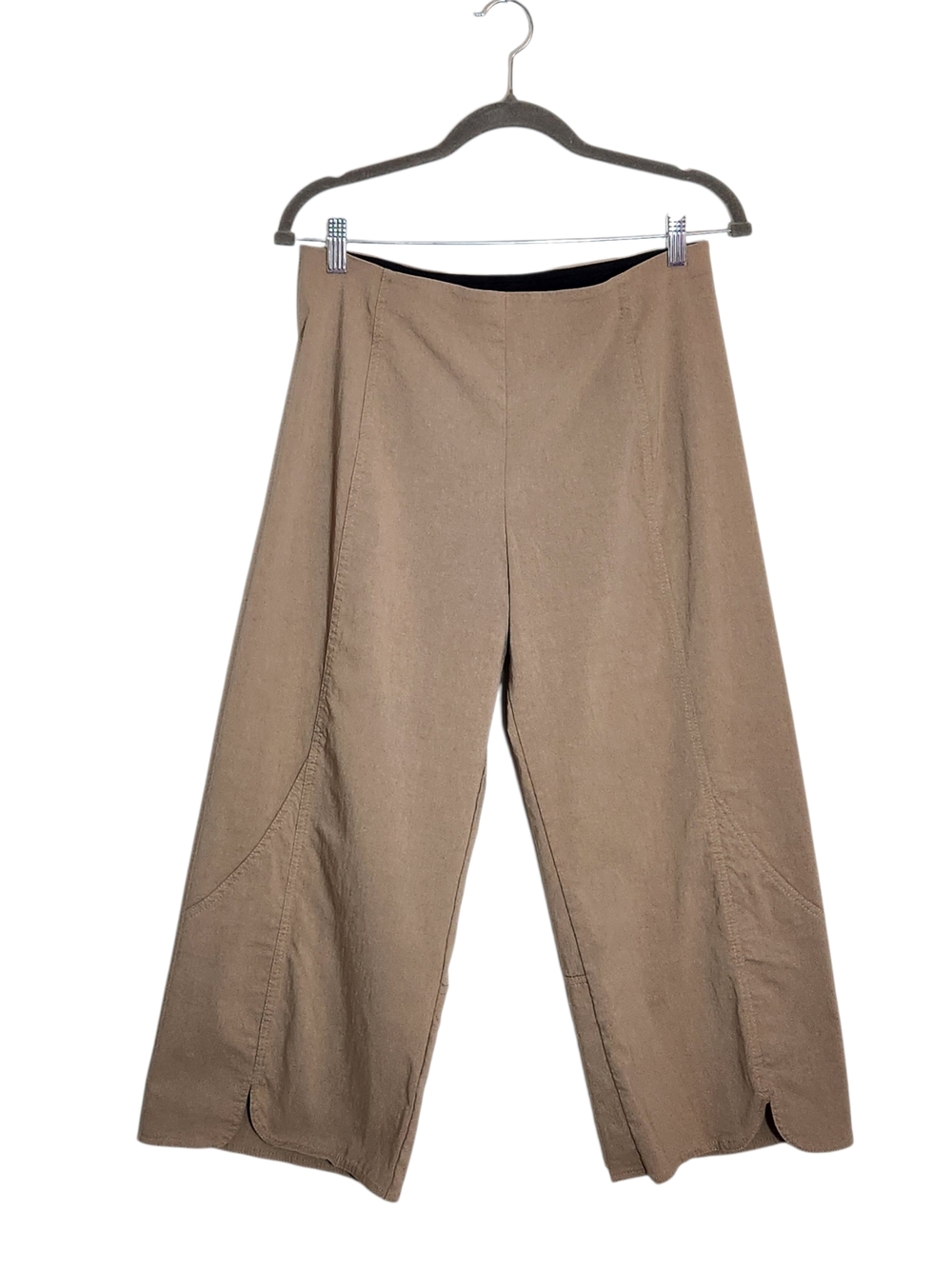 Equestrian Vintage Khaki Cropped Wide Leg Pants Size Medium